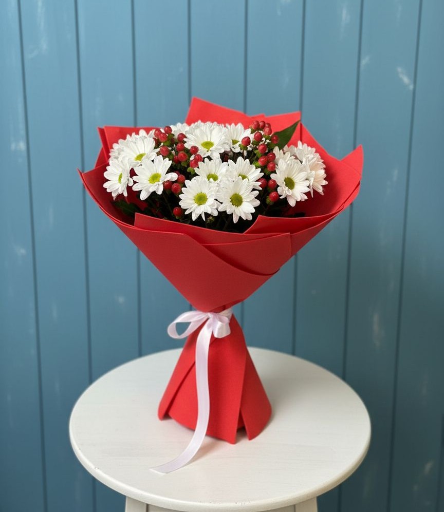 Букет цветов из: Хризантемы в Покрове