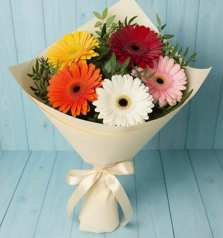 Букет цветов из: Герберы в Покрове