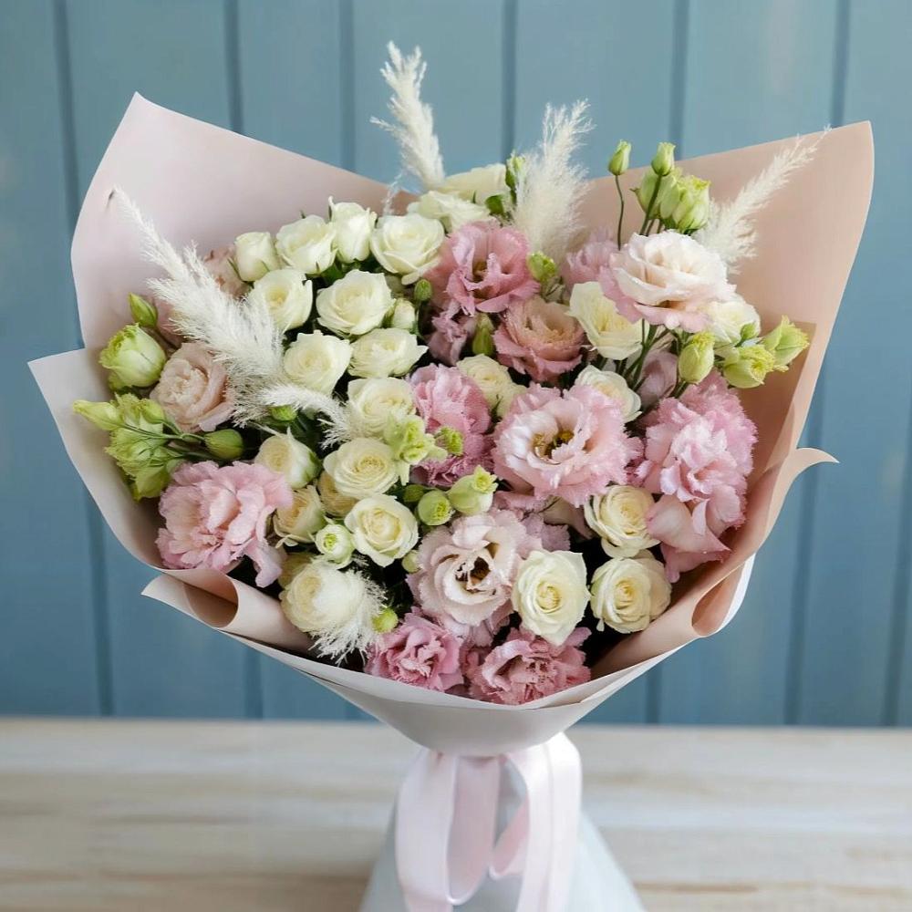 Букет цветов из: Альстромерии и Розы в Покрове