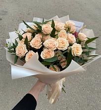 Букет Кремовые розы Латте в Покрове