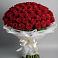 Букет 101 Красная роза Блэк Мэджик в Покрове