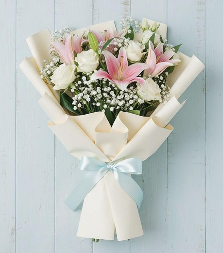 Букет цветов из: Лилии в Покрове