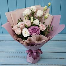 Букет цветов из:  Розы и Лизиантусы #REPLACE_PRED# Покрове