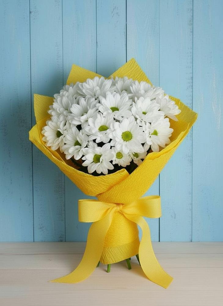 Букет цветов из: Хризантемы в Покрове