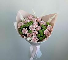 Букет цветов из:  Розы и Хризантемы в Покрове