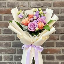 Букет цветов из:  Лизиантусы и Розы #REPLACE_PRED# Покрове