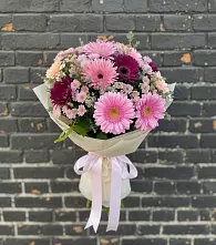 Букет цветов из:  Герберы и Хризантемы #REPLACE_PRED# Покрове