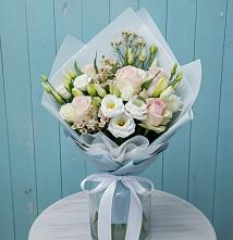 Букет цветов из:  Розы и Лизиантусы #REPLACE_PRED# Покрове