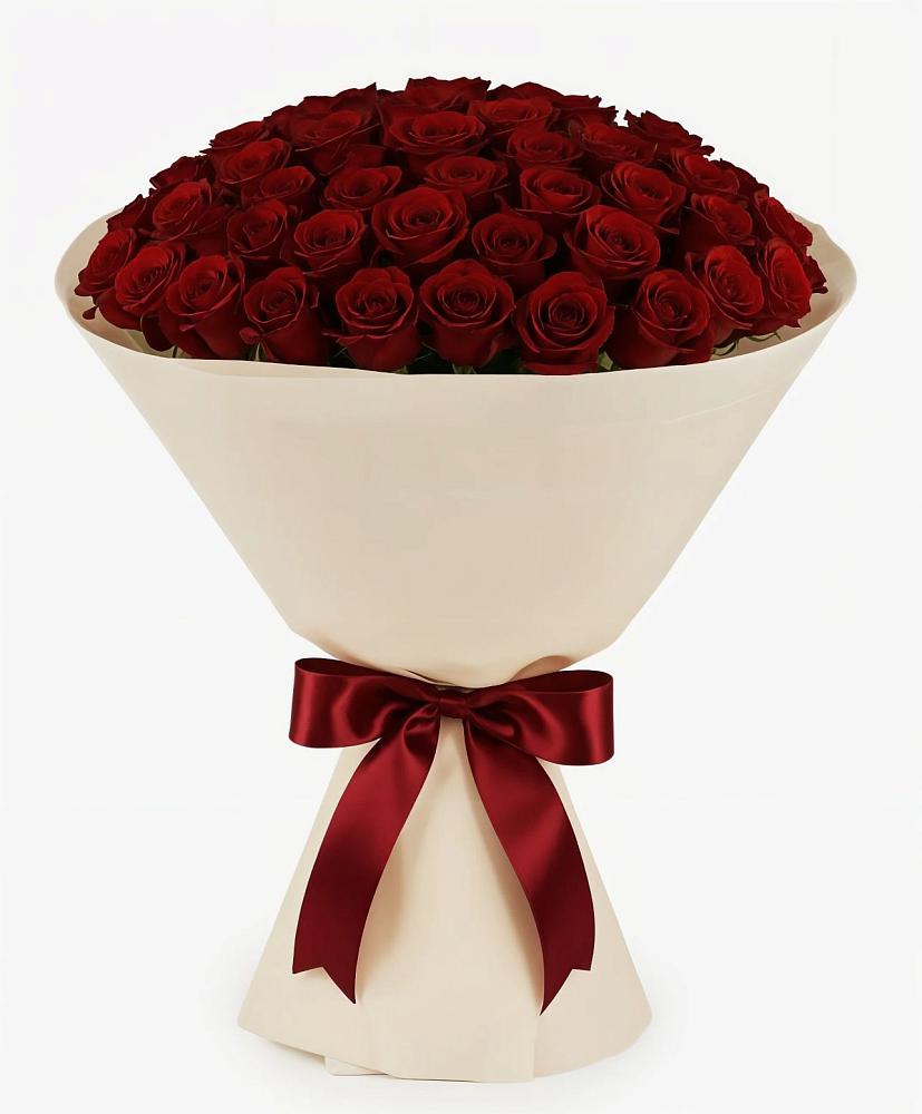 Букет 101 Бордовая роза Блэк Бакарра в Покрове