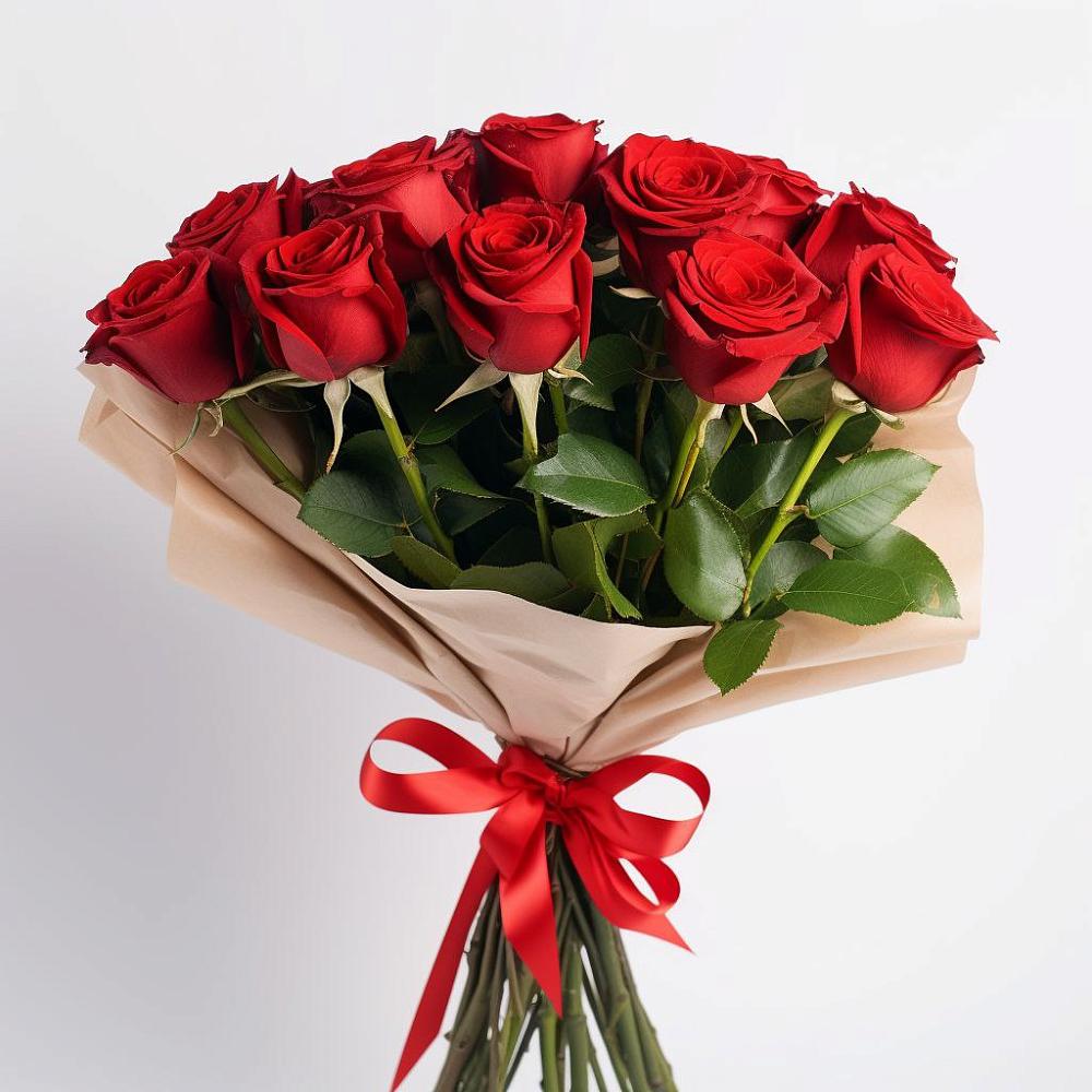 Букет 11 Красных роз Эдлесс Лав в Покрове