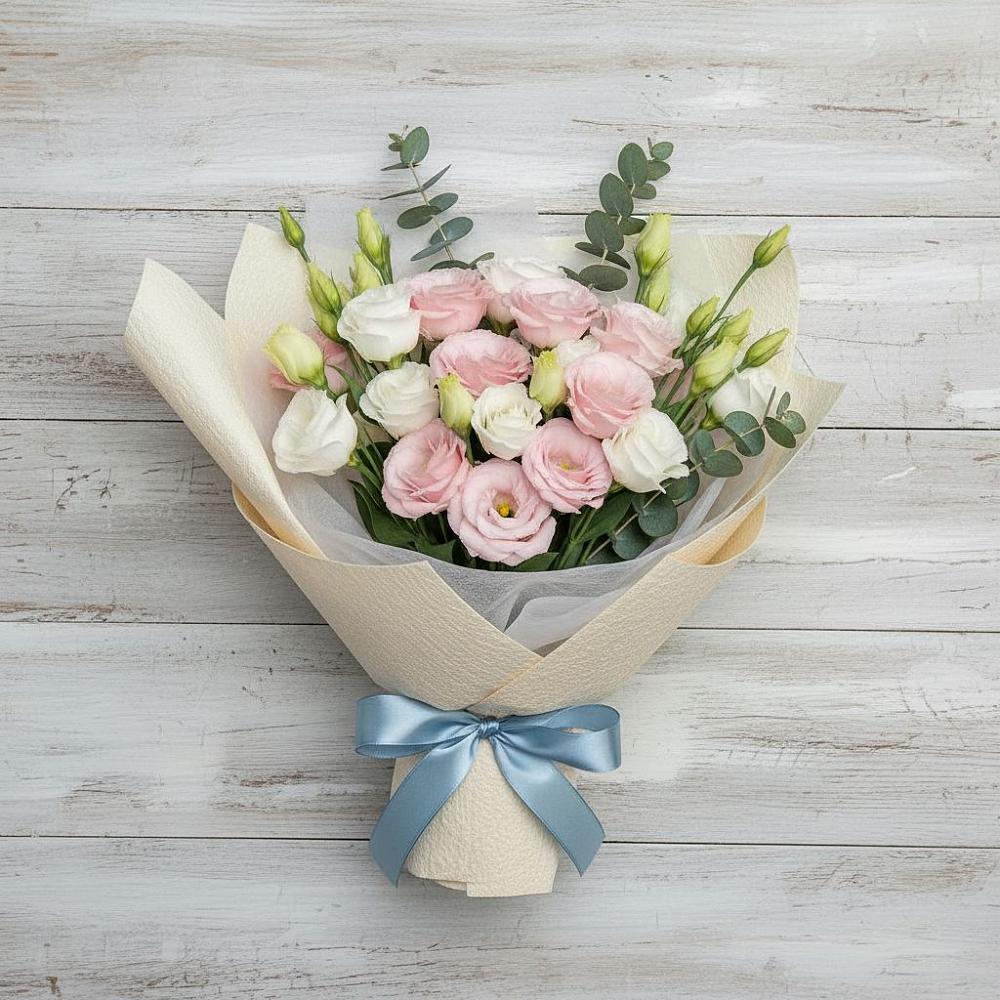 Букет цветов из: Лизиантусы в Покрове